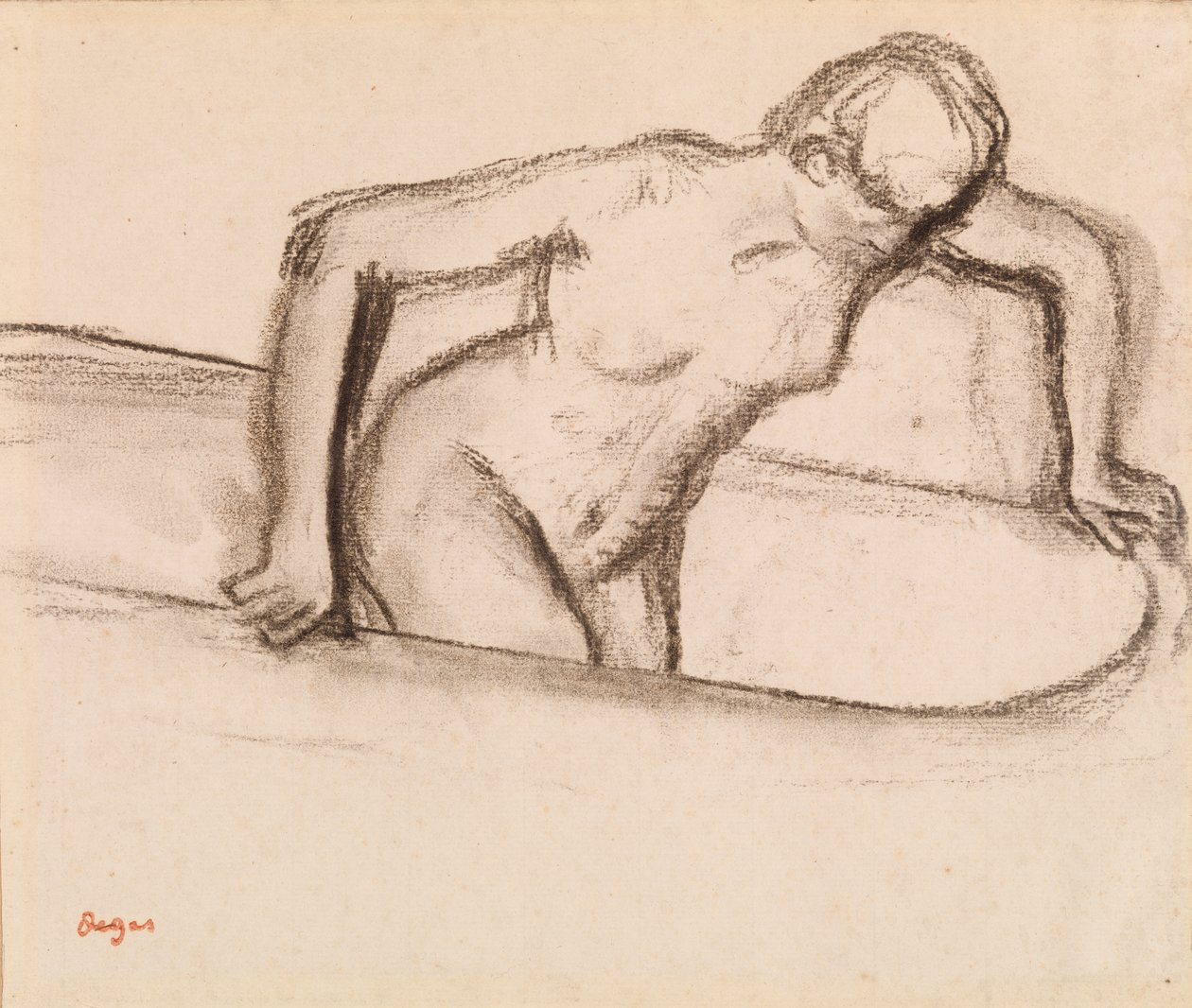 Femme dans la baignoire - Edgar Degas