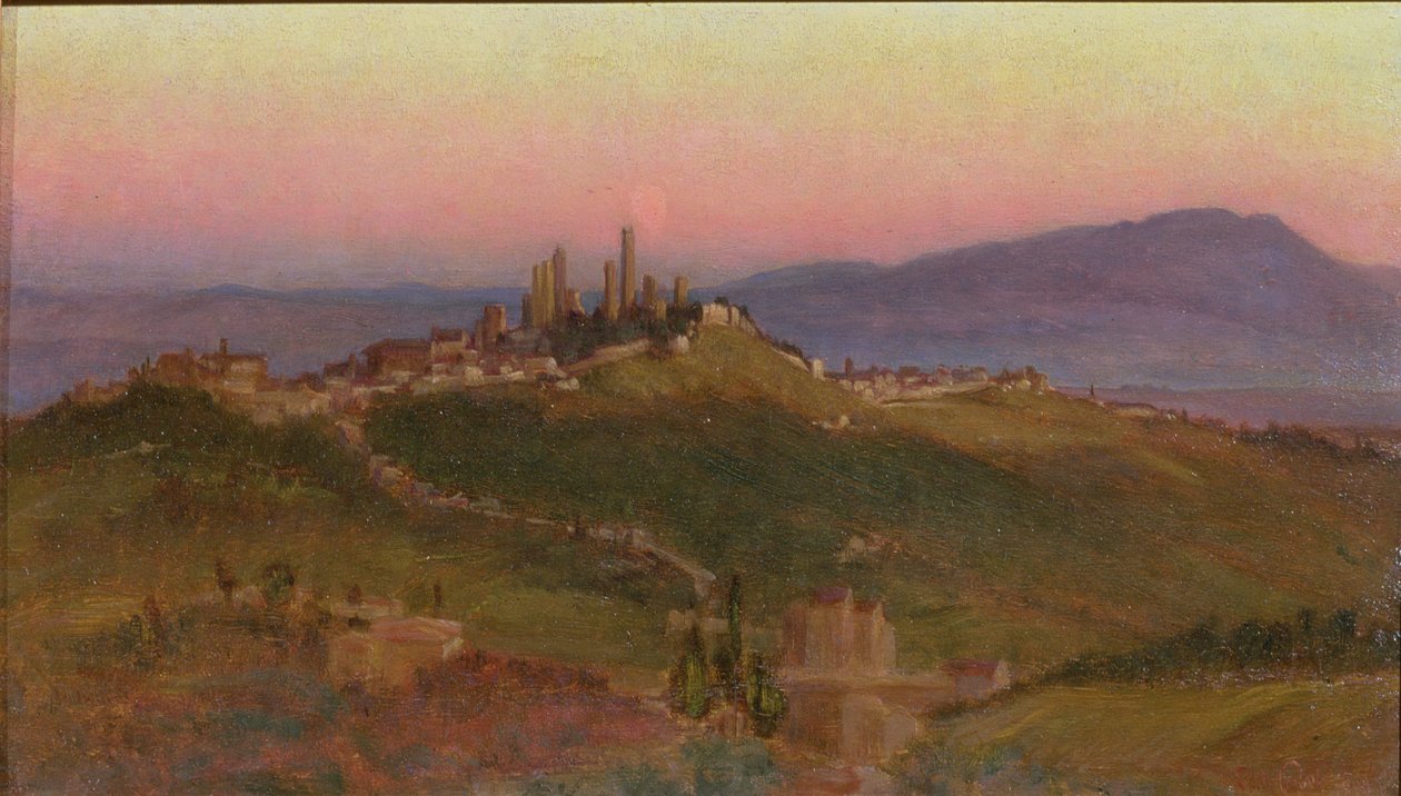 Vue de San Gimignano, 1898 - Edith Ridley Corbet