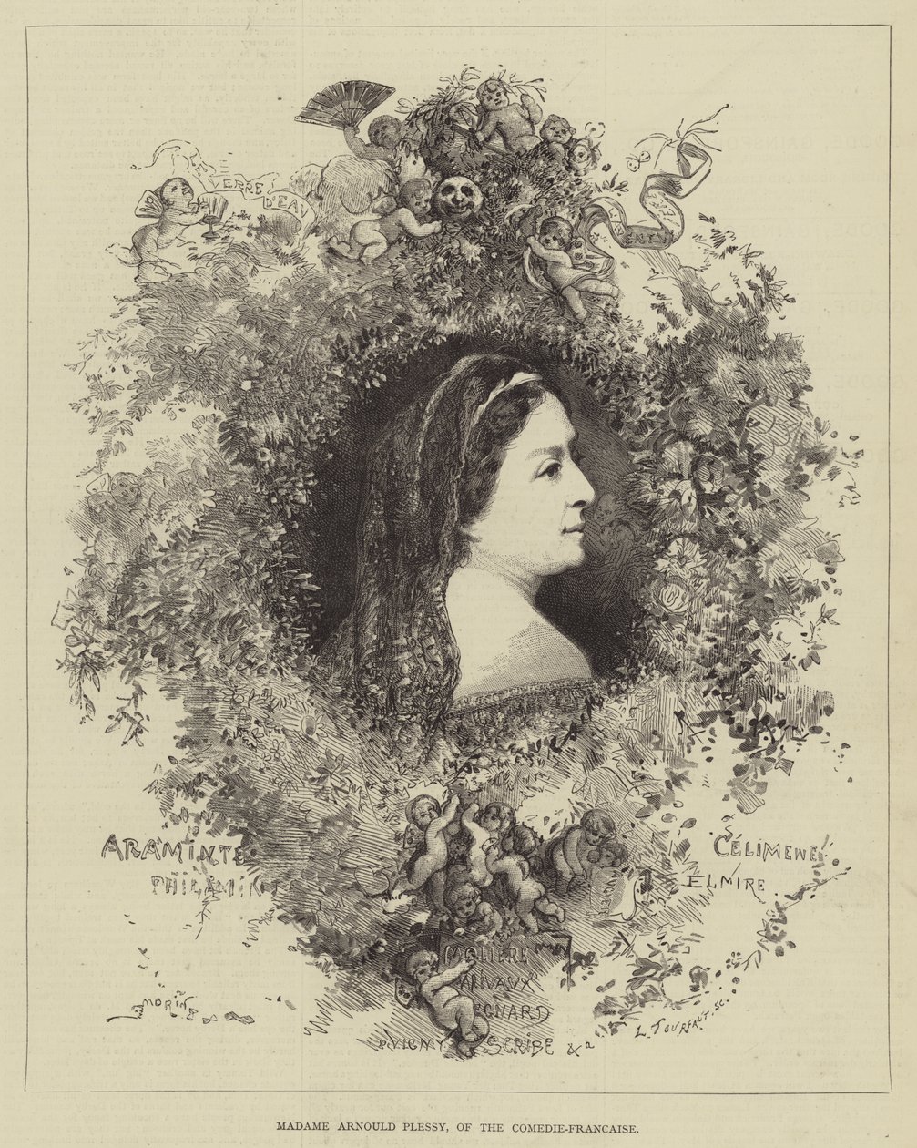 Madame Arnould Plessy, de la Comédie-Française - Edmond Morin