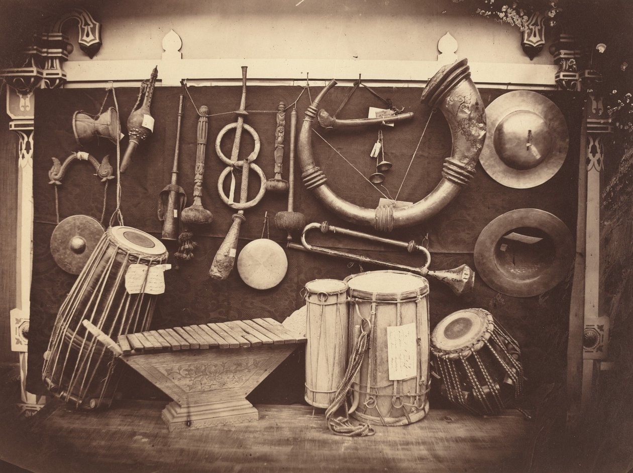 Nature morte aux instruments de musique,v. 1863 (photo) - Edmond Lebel