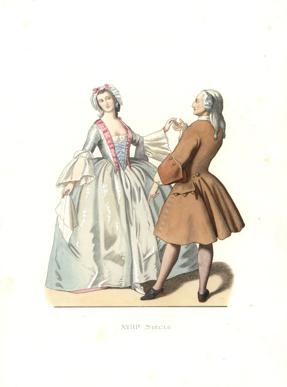 Maître de danse et jeune femme vénitienne - Edmond Lechevallier Chevignard