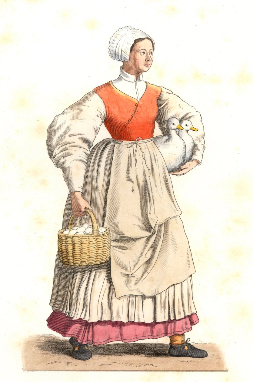 Paysanne française - Edmond Lechevallier Chevignard
