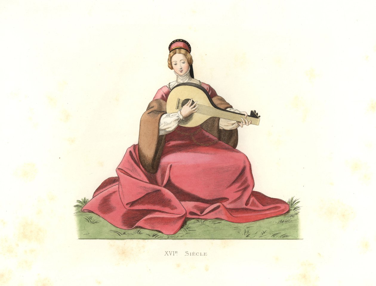 Noble femme, Angleterre - Edmond Lechevallier Chevignard