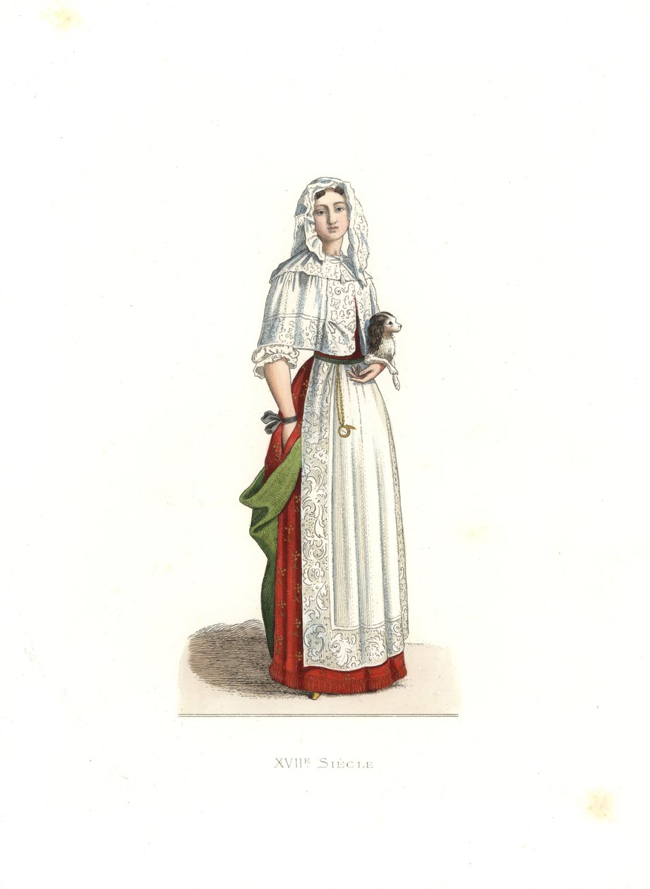Femme en robe de matin, France - Edmond Lechevallier Chevignard