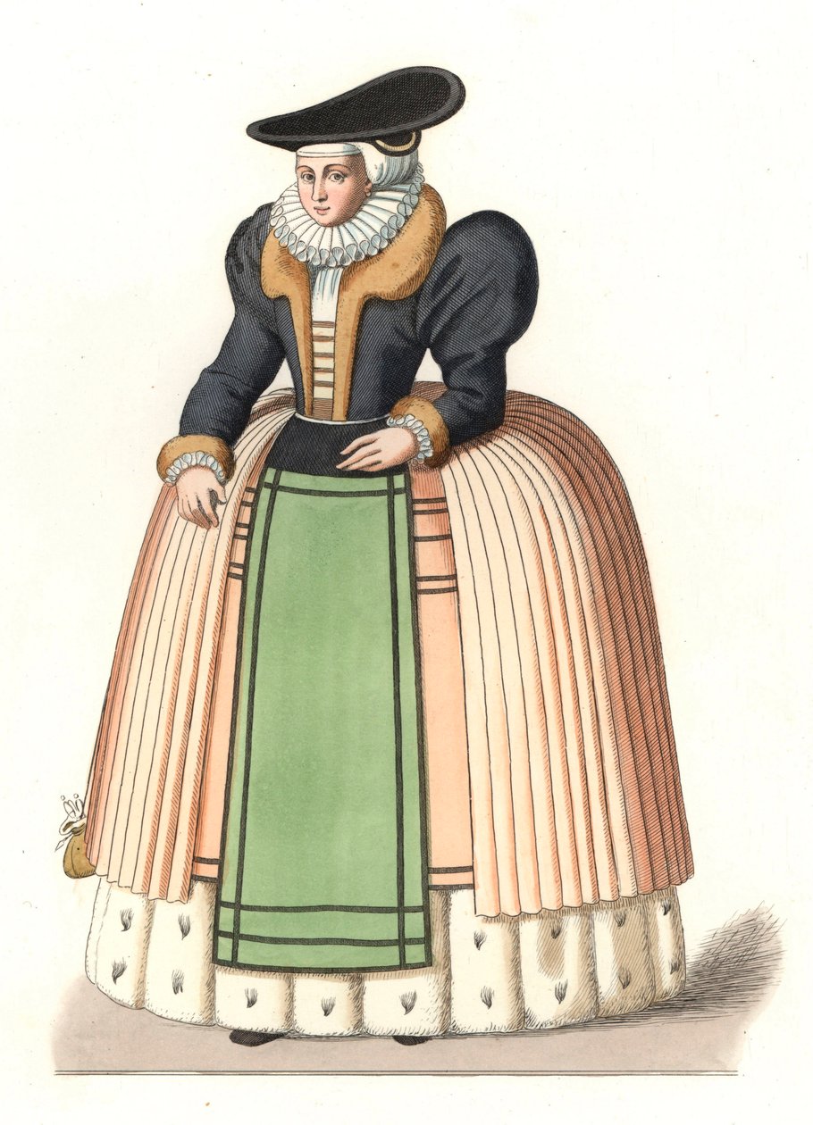 Femme de la bourgeoisie alsacienne - Edmond Lechevallier Chevignard