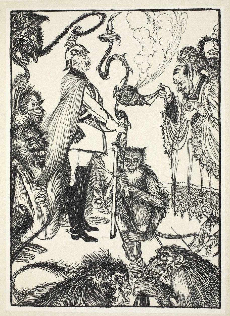 La Messe noire n° 1 (Le célébrant et le maître de cérémonie), illustration de 