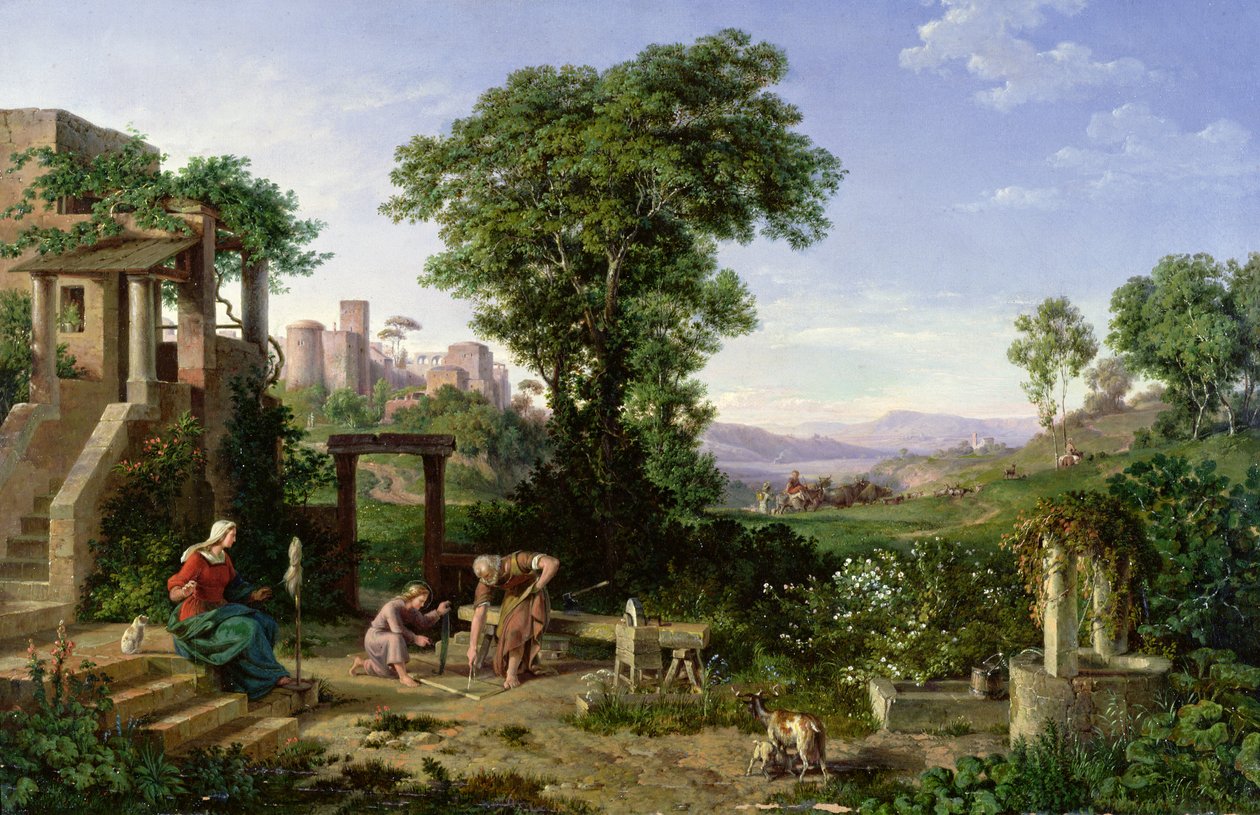 Le Christ charpentier, 1860 - Edmund Worndle von Adelsfried
