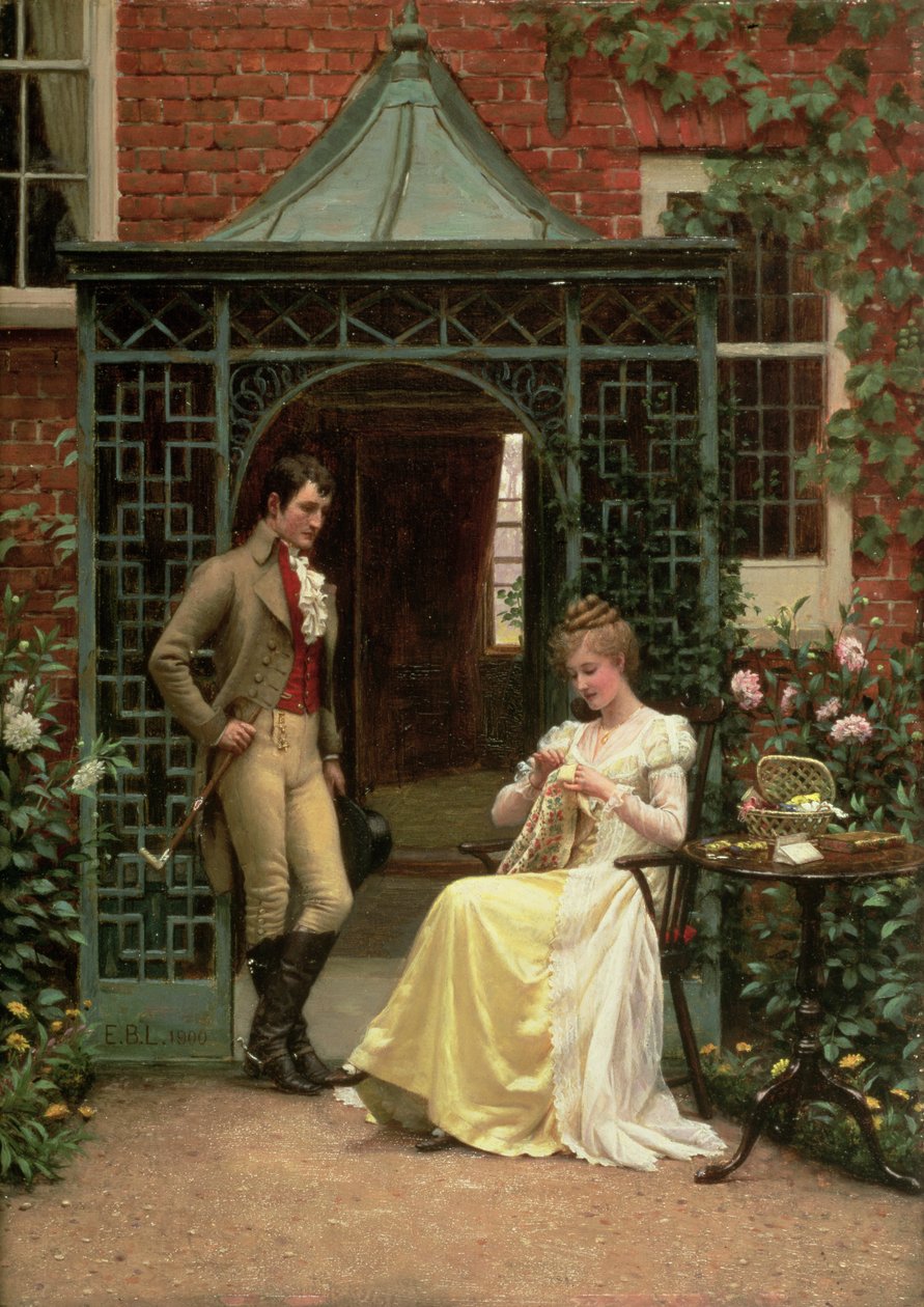 Sur le seuil - Edmund Blair Leighton