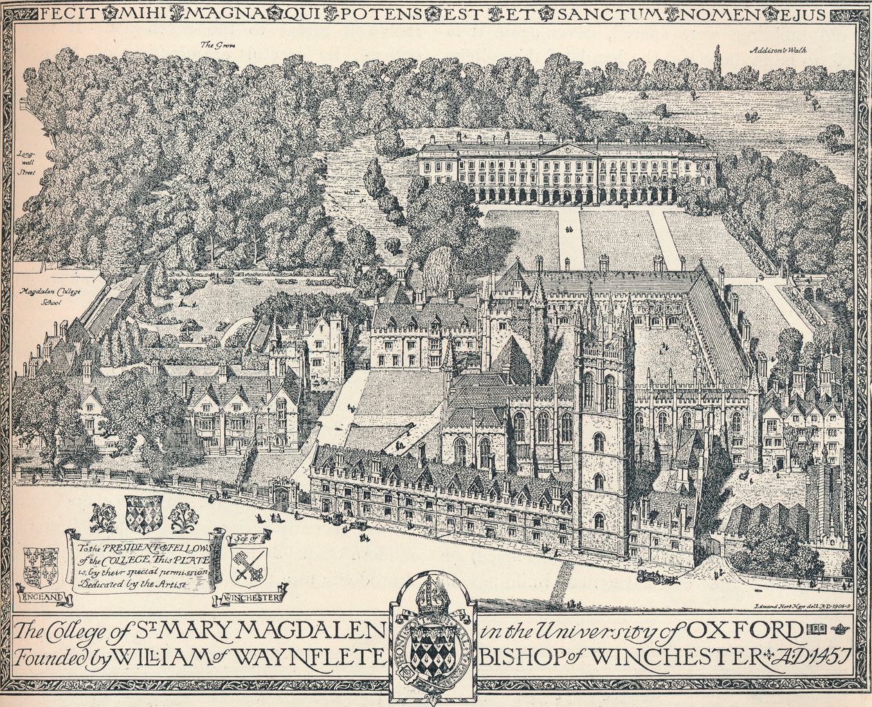 Collège Magdalen, Oxford, 1905 - Edmund Hort New