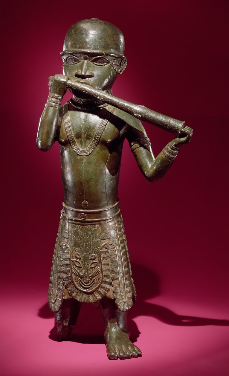 Porteur de corne, du Bénin, Nigeria - Edo Culture