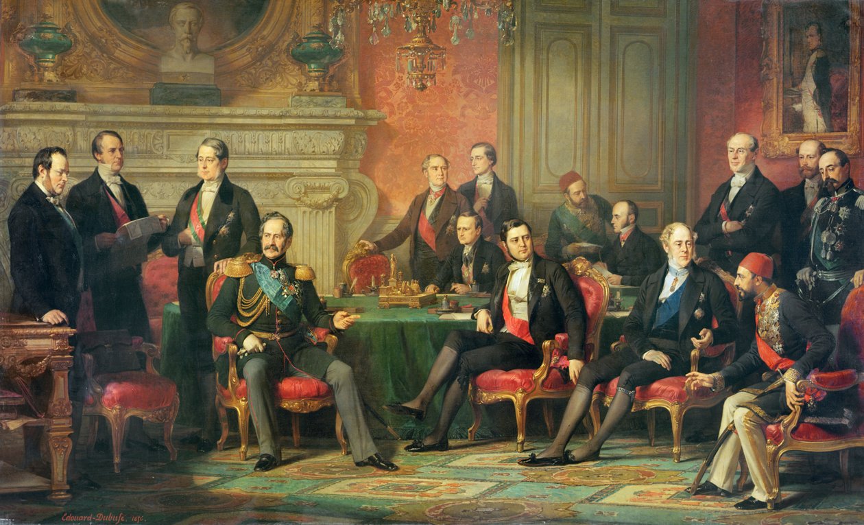 Le Congrès de Paris, 25 février au 30 mars 1856 - Edouard Louis Dubufe