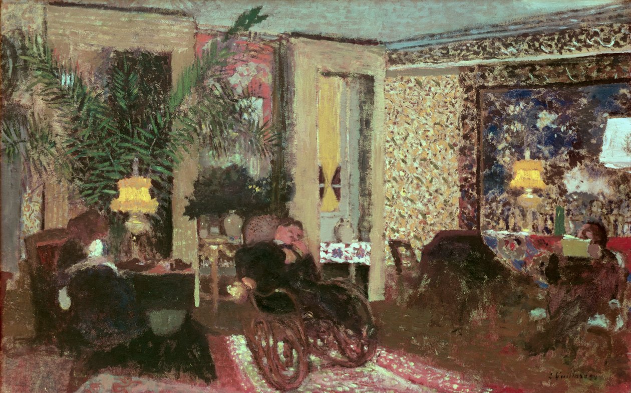 Intérieur ou, Le Salon avec Trois Lampes, 1899 - Edouard Vuillard