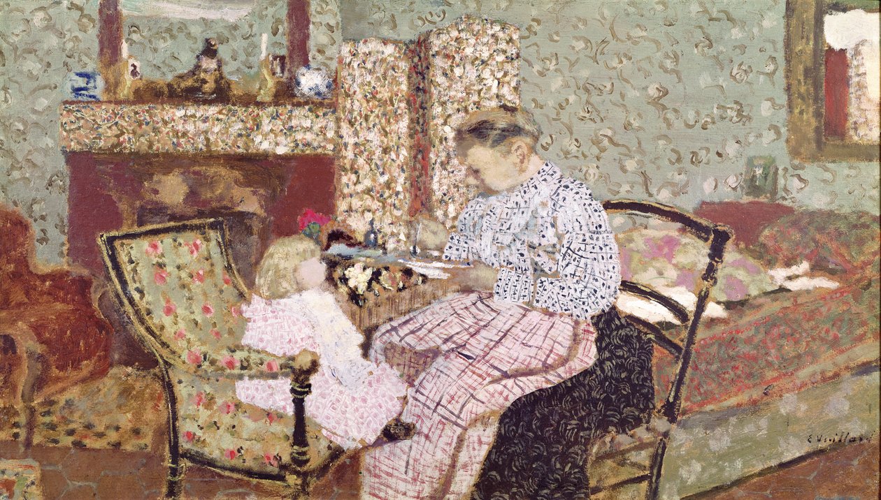 Femme nourrissant un enfant (Annette, fille de Ker Xavier Roussel) 1901 - Edouard Vuillard