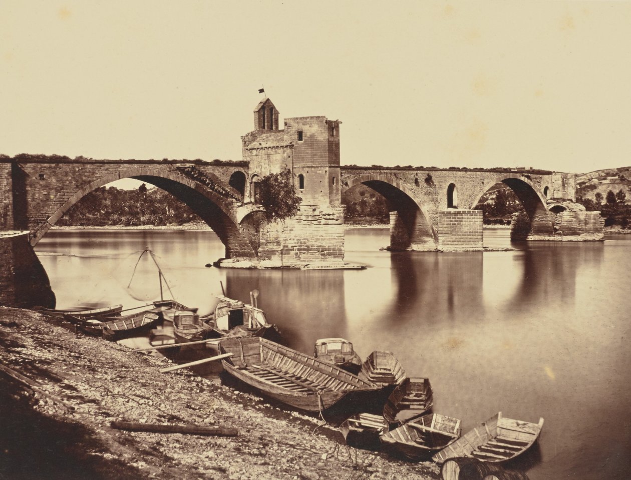 Avignon. Pont St Benezet - Édouard Baldus