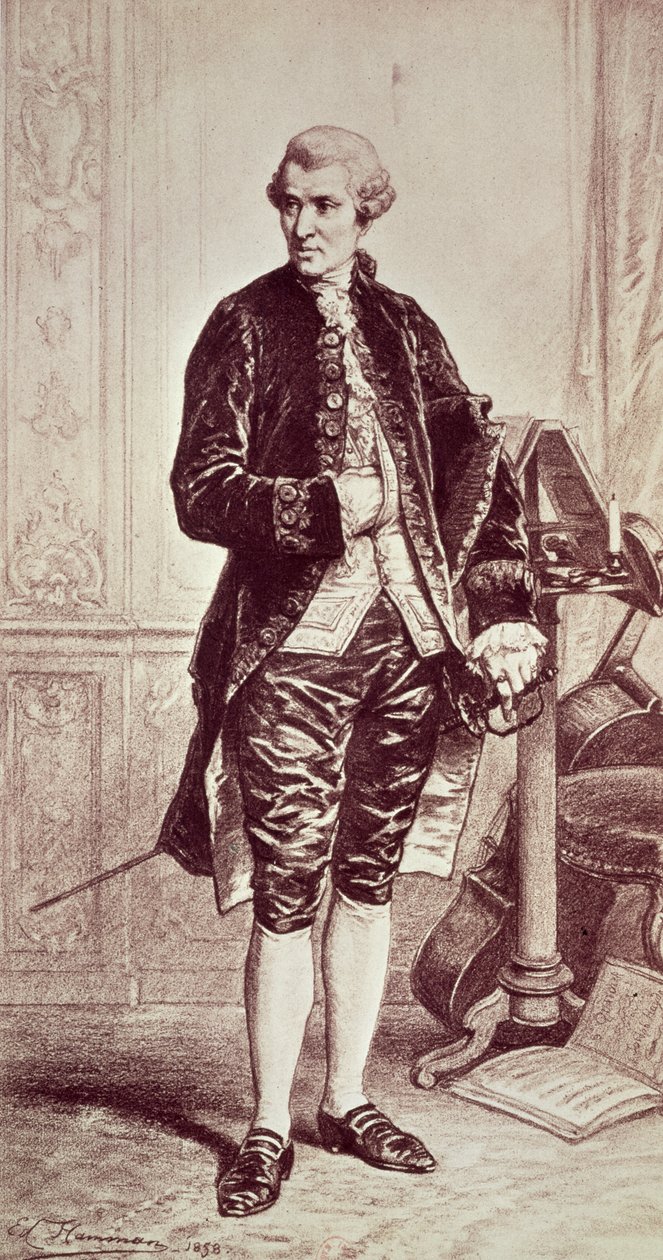 Joseph Haydn (1732-1809) 1858 (gravure) - Edouard Jean Conrad Hamman