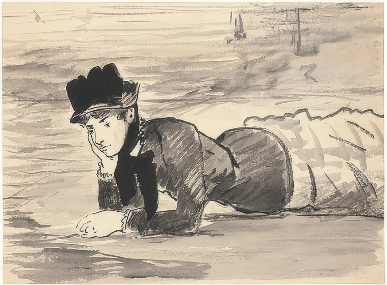 Annabel Lee sur la plage - Édouard Manet