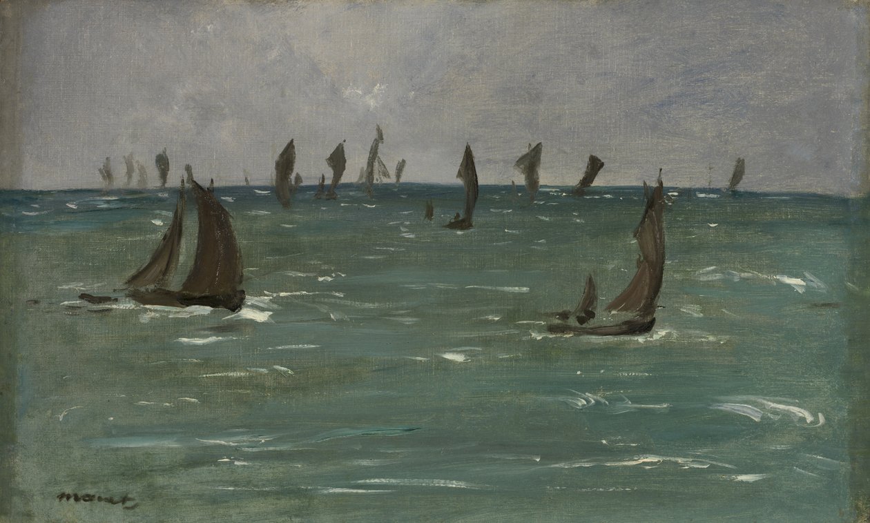 Bateaux à Berck-sur-Mer - Édouard Manet