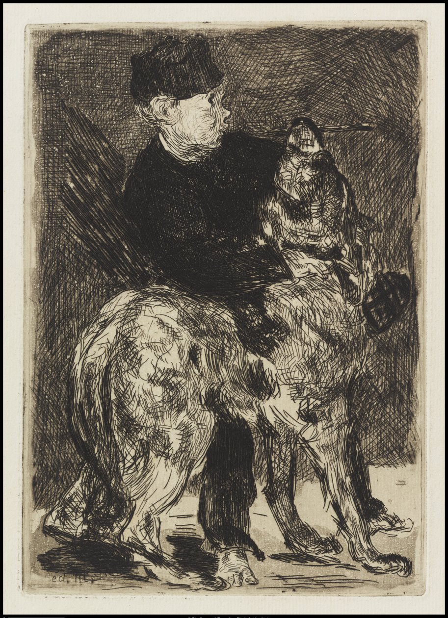 Garçon avec un chien, 1862 - Édouard Manet
