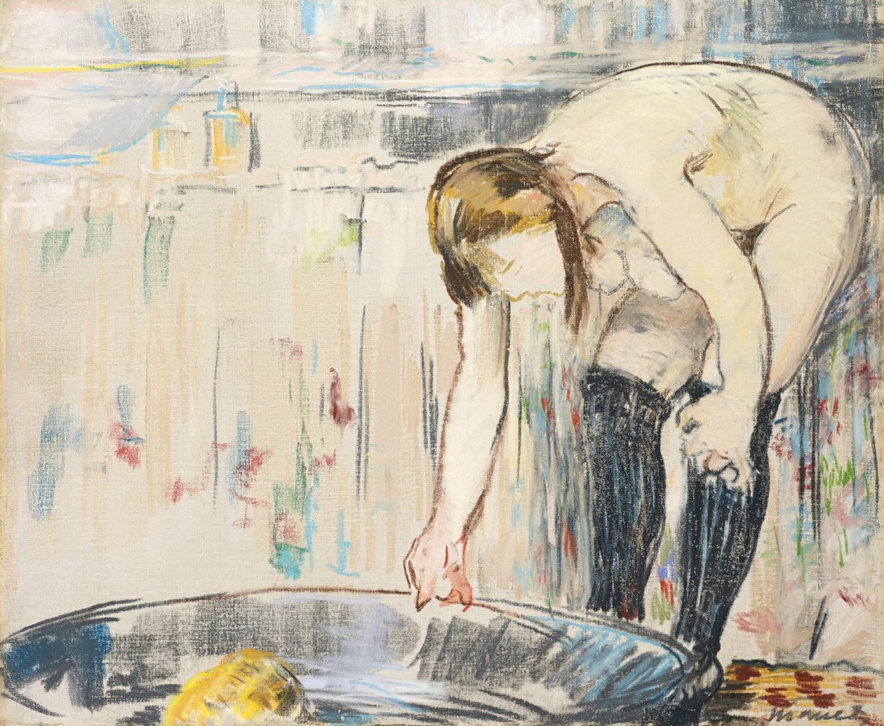 Femme au tub - Édouard Manet