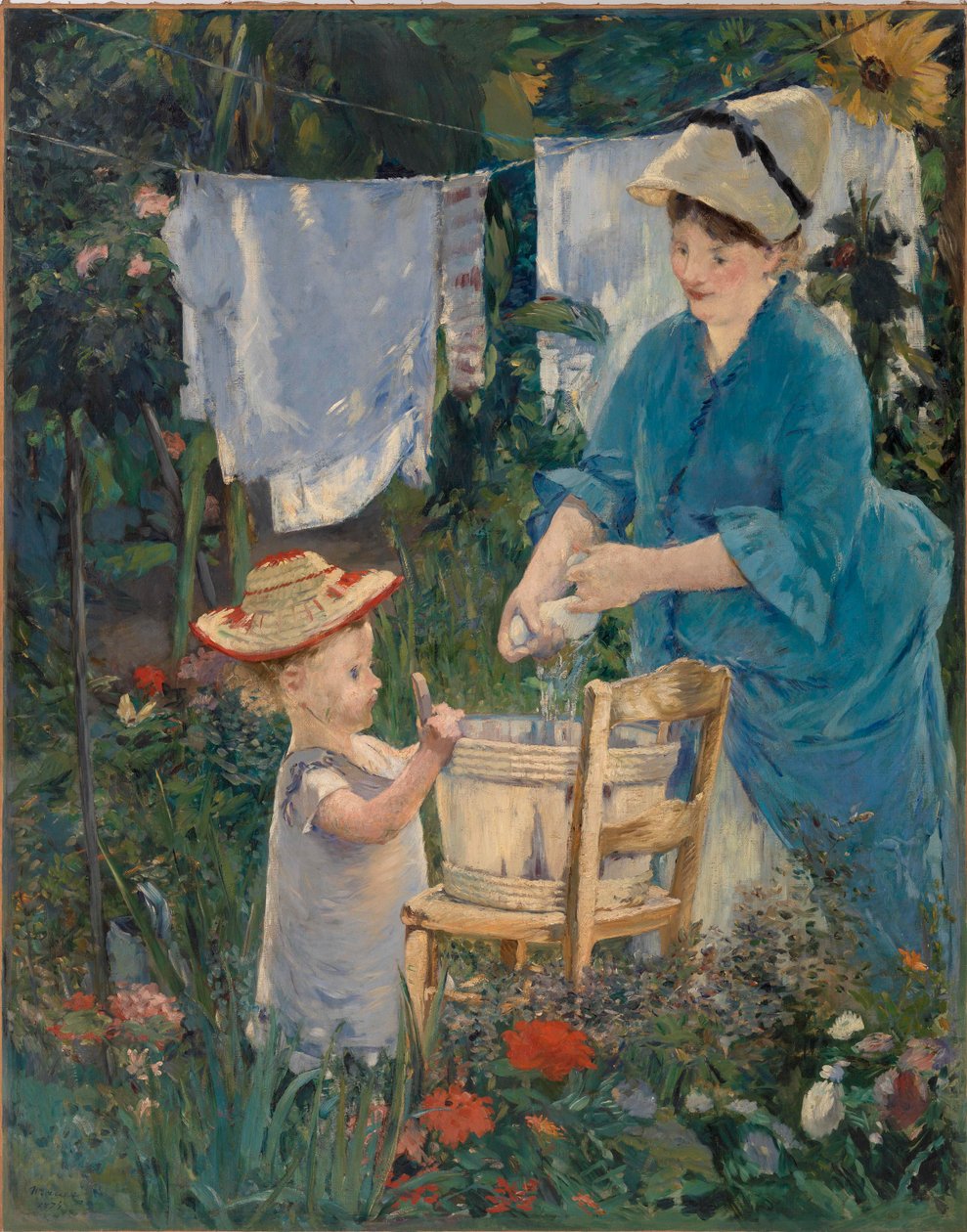 Le Linge, 1875 - Édouard Manet