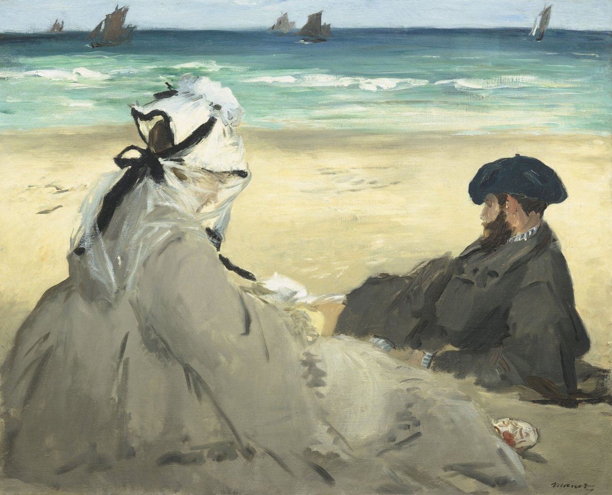 Sur la plage - Édouard Manet