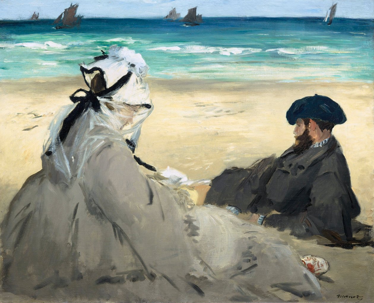 Sur la plage, 1873 - Édouard Manet