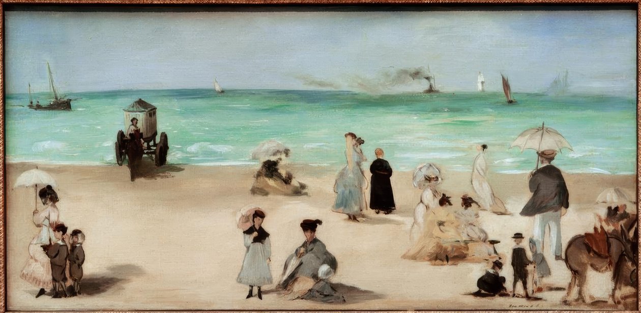 Sur la plage de Boulogne-sur-Mer - Édouard Manet