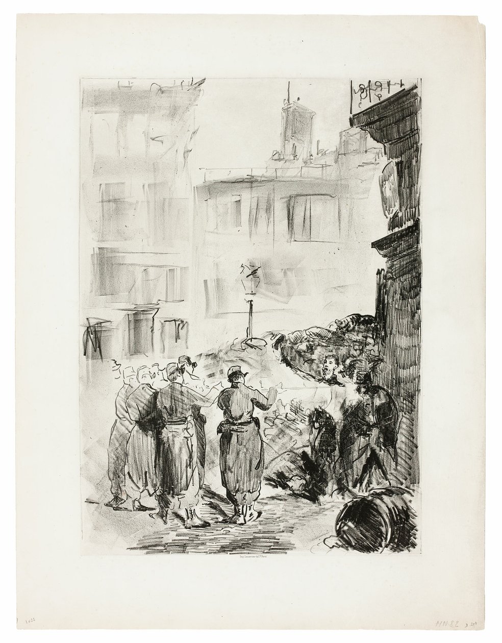 La barricade - Édouard Manet