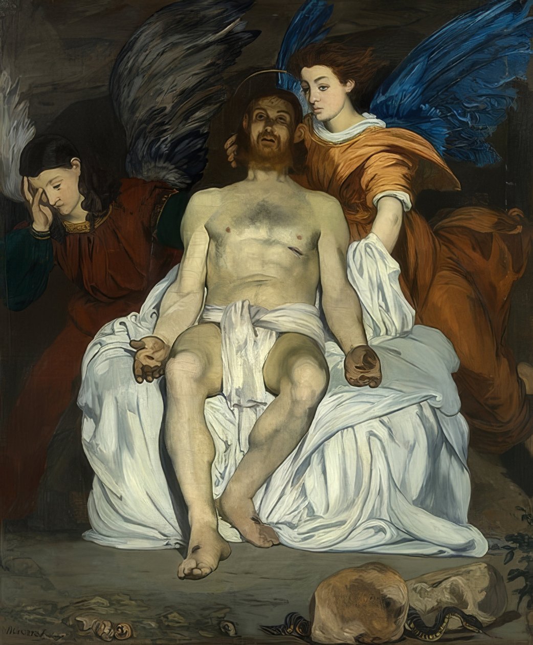 Christ mort avec des anges - Édouard Manet