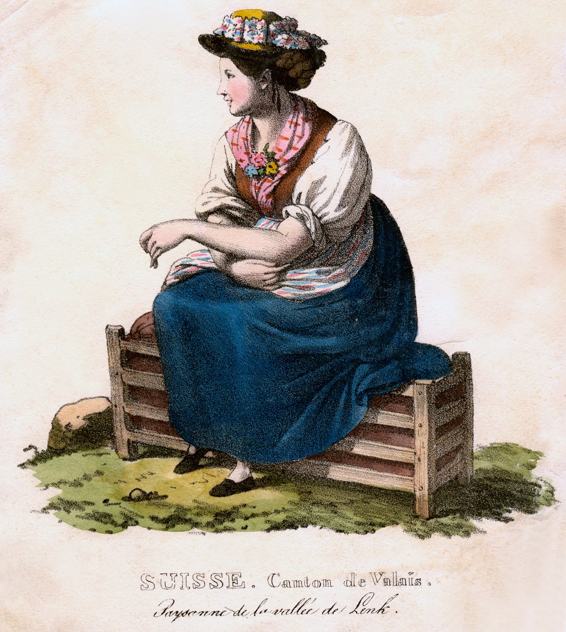 Femme suisse, vers 1825 - Edouard Pingret