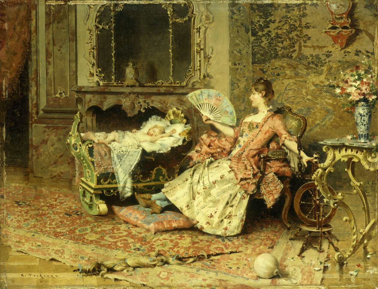 Surveiller le bébé - Edouard Toudouze