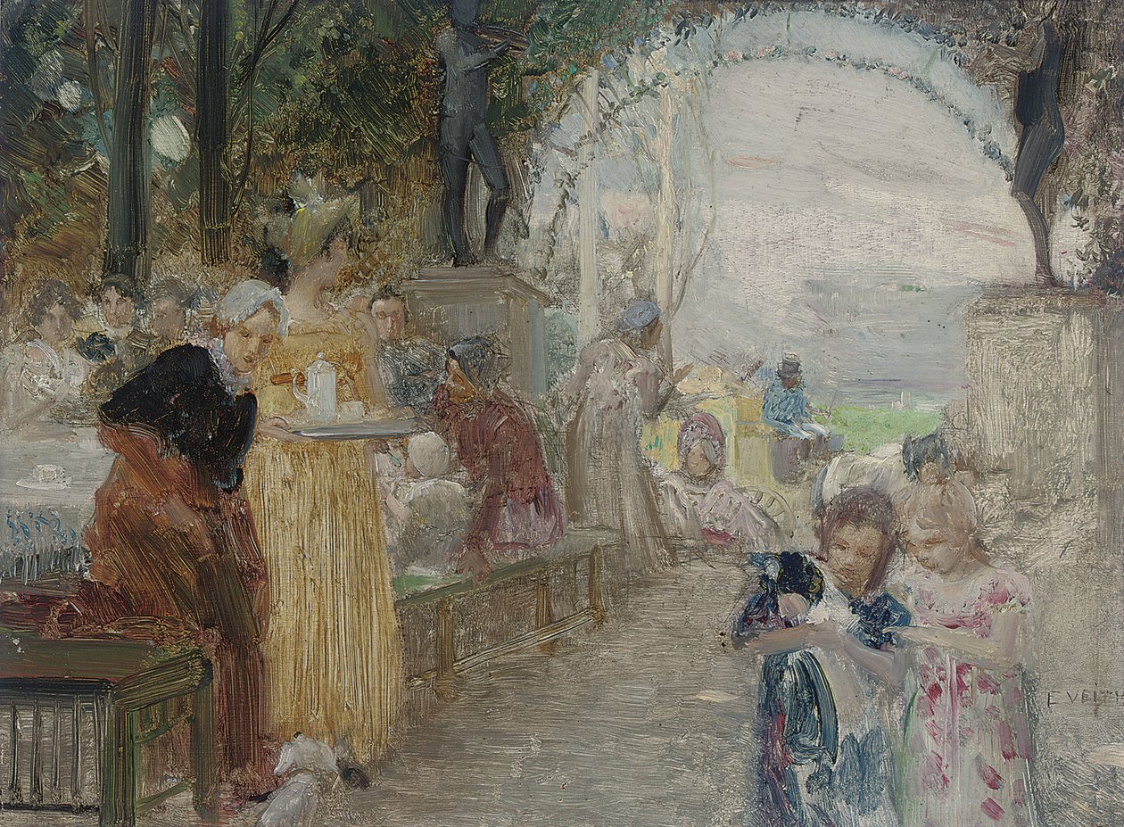 La fête du thé - Edouard Veith
