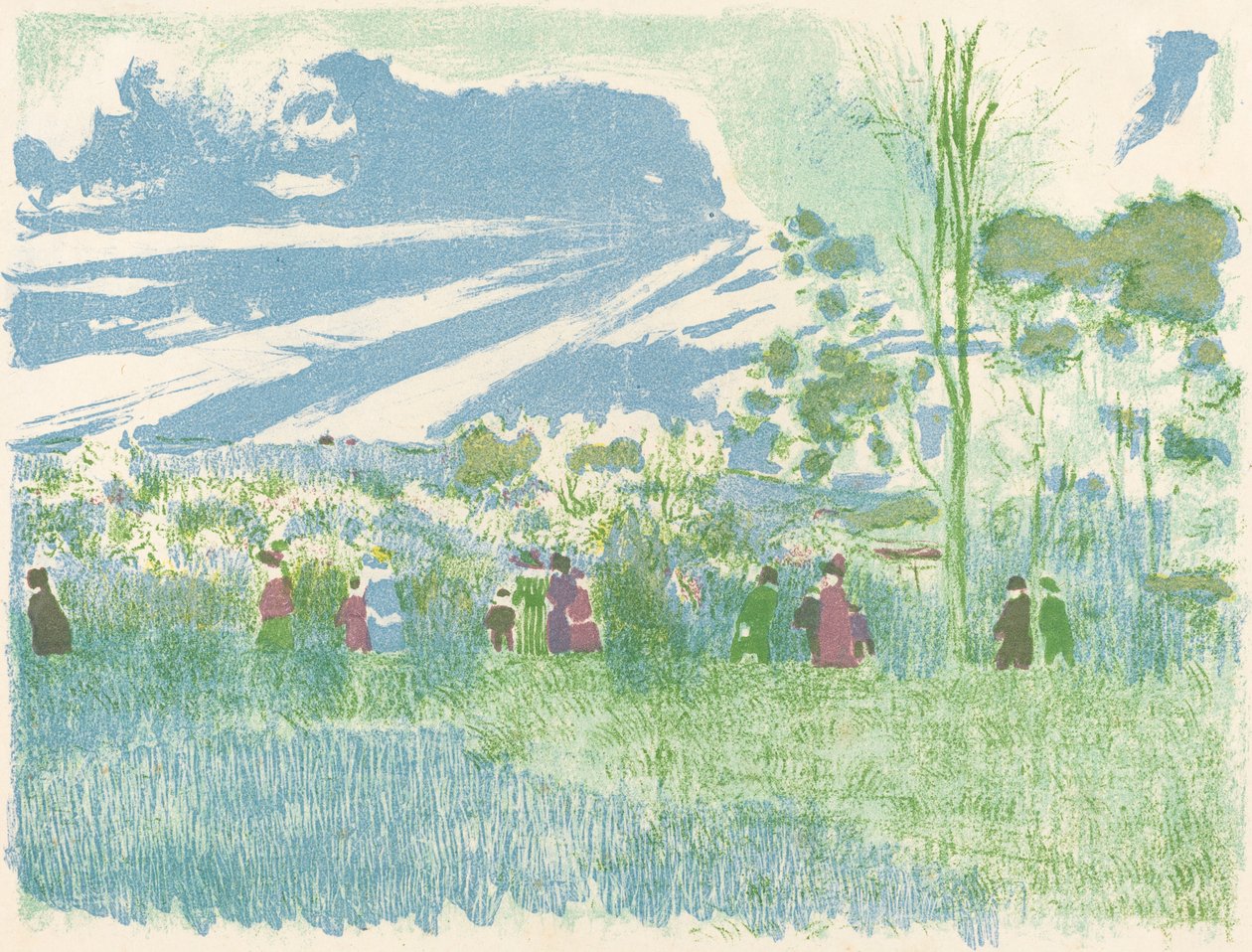 À travers champs - Edouard Vuillard