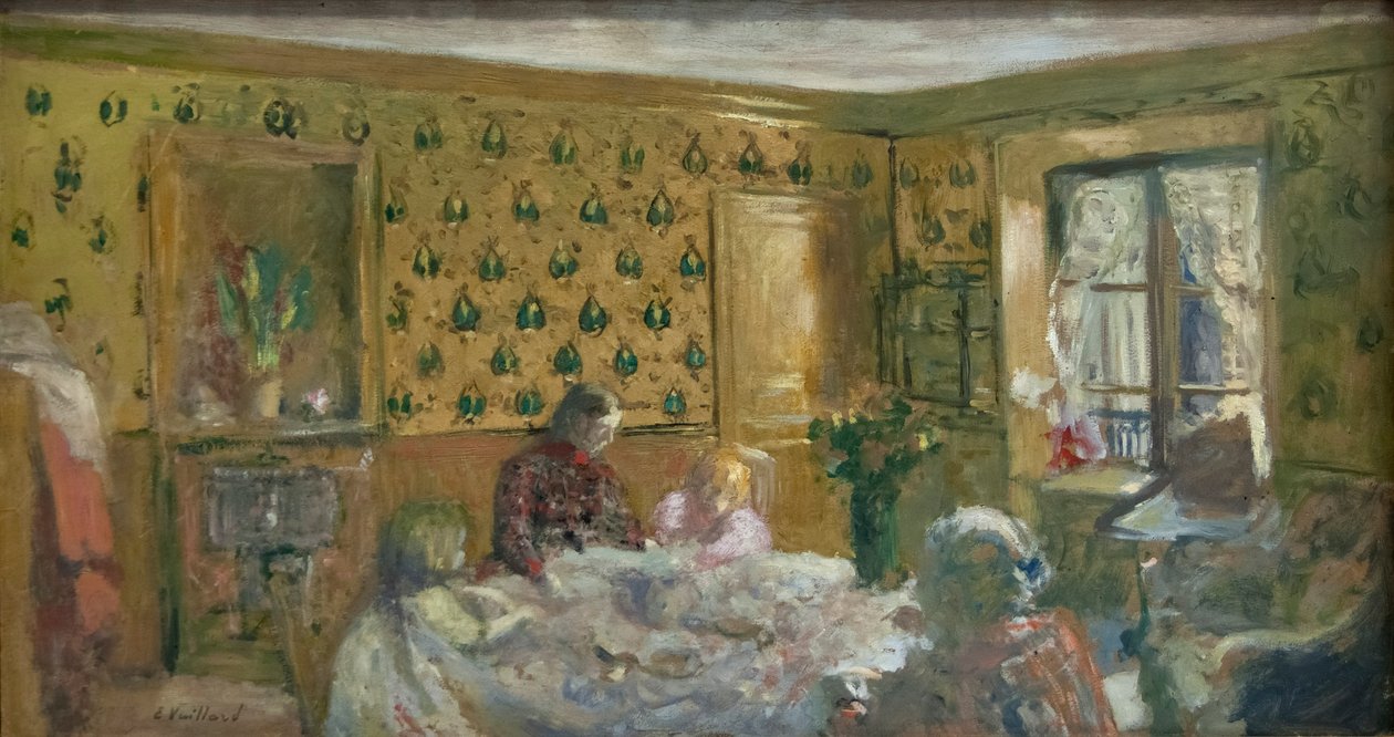 Près de la table de travail - Edouard Vuillard
