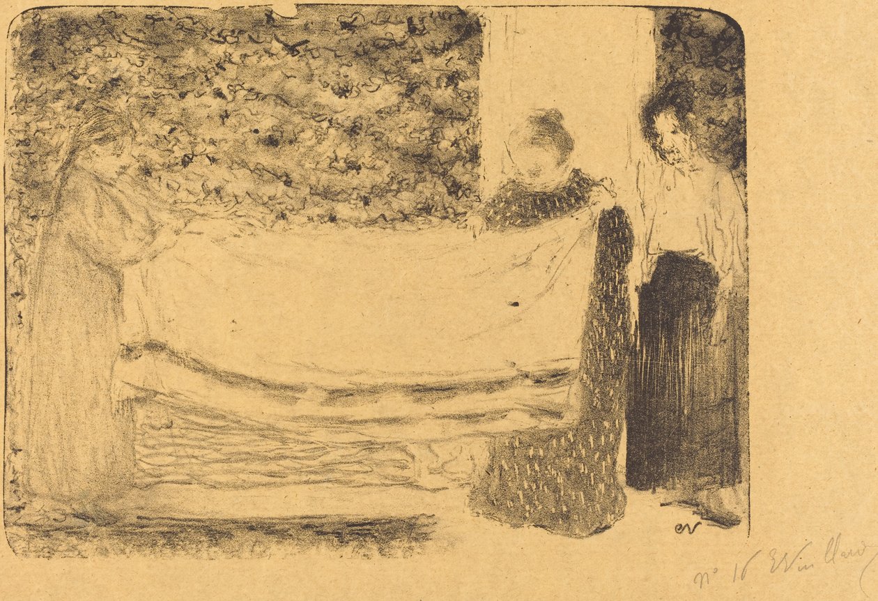 Le pliage du linge - Edouard Vuillard