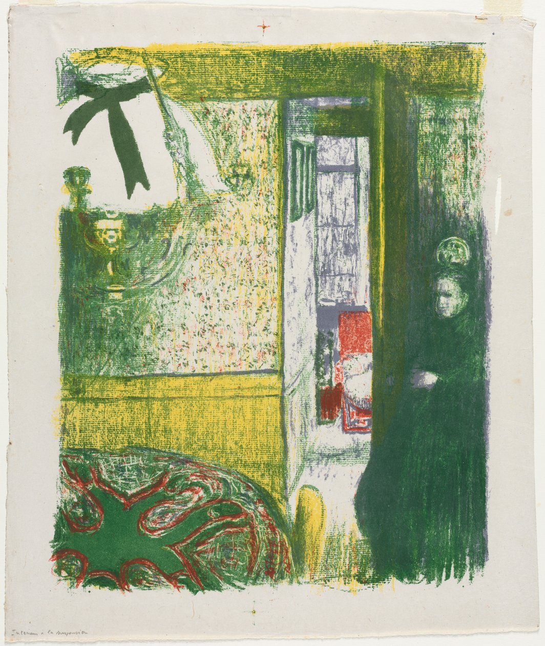 Intérieur avec une lampe suspendue - Edouard Vuillard