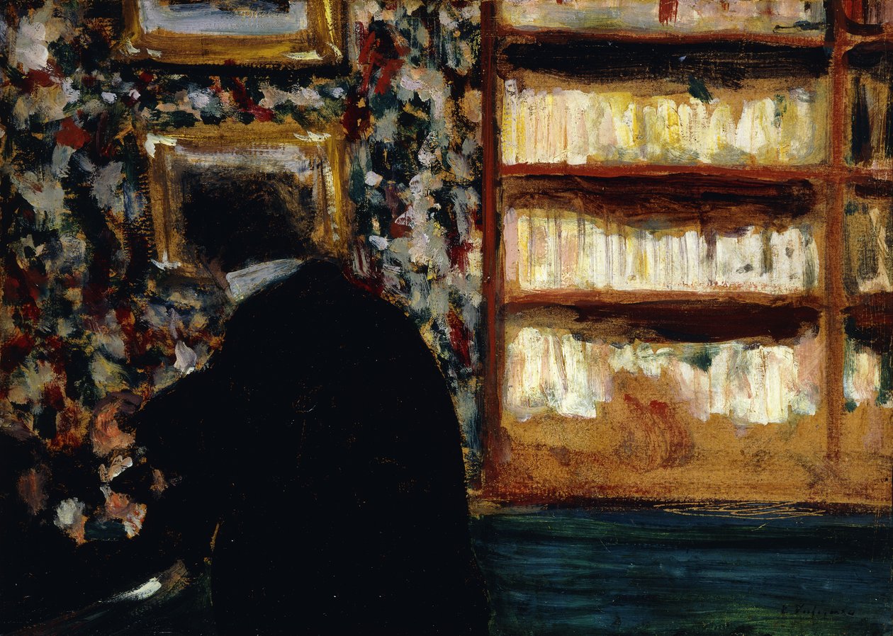 Monsieur Natanson dans la bibliothèque - Edouard Vuillard