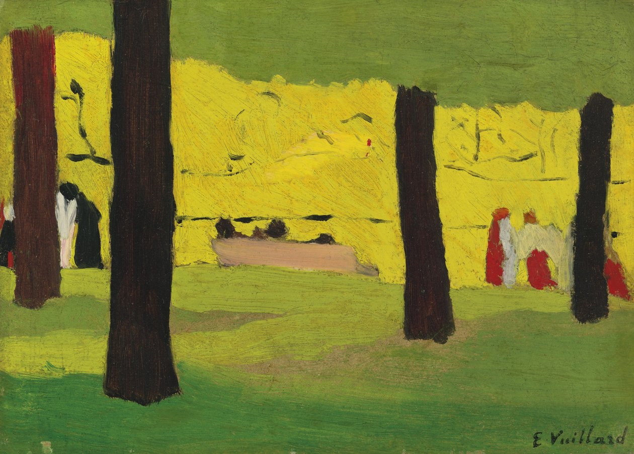 Le banc rose, vers 1890 - Edouard Vuillard