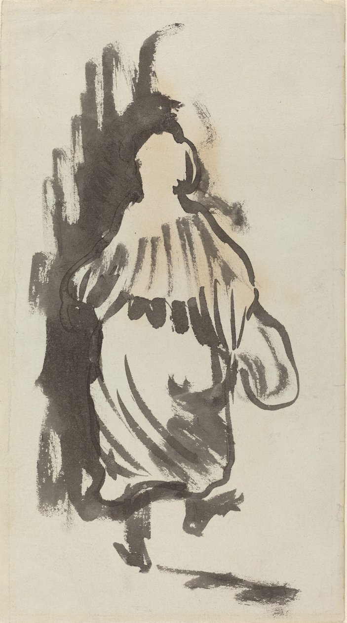 Figure marchant vue de dos - Edouard Vuillard