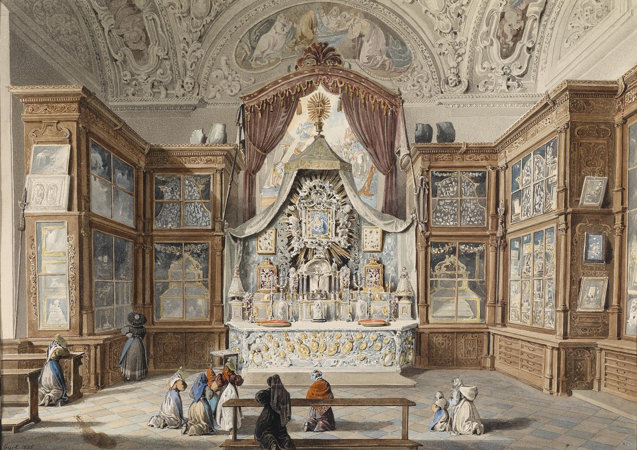 La chambre du trésor à Mariazell en 1835 - Eduard Gurk