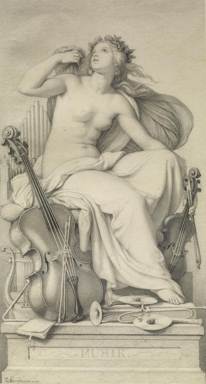 Figure allégorique de la Musique - Eduard Bendemann