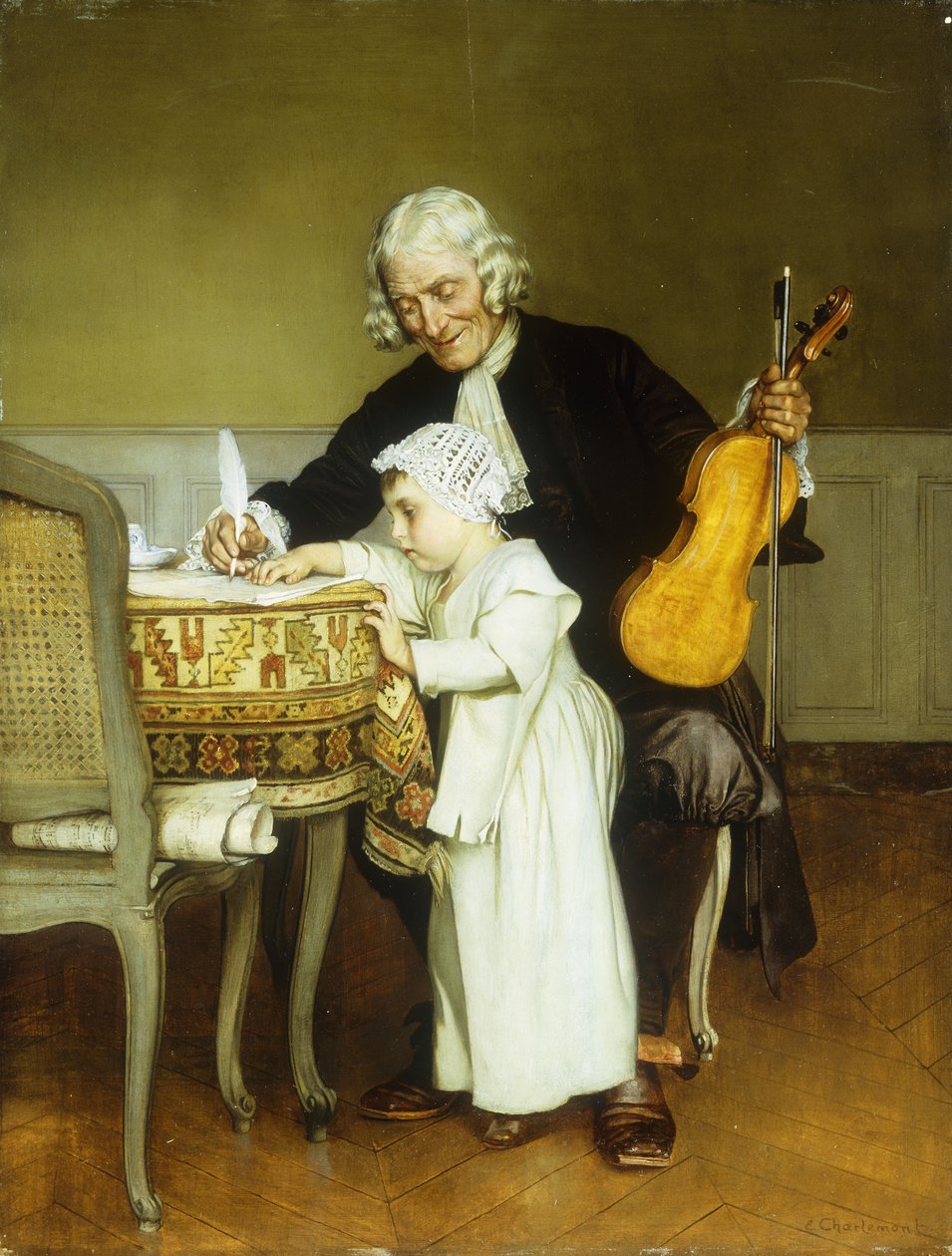 La leçon de musique - Eduard Charlemont