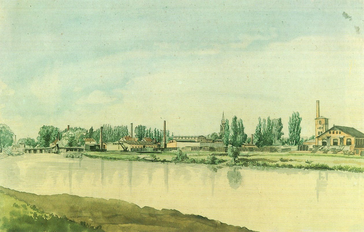French : Les usines Borsig à Moabit - Eduard Gaertner