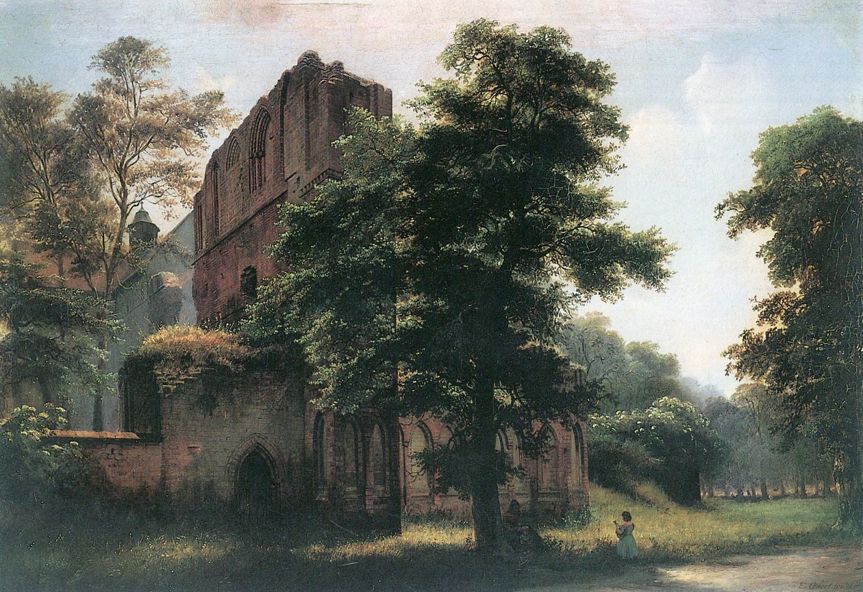 Ruines du monastère de Lehnin - Eduard Gaertner