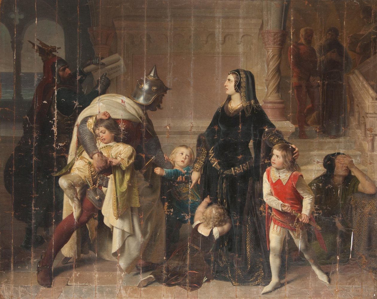 La capture des fils de Manfred - Eduard Ritter von Engerth