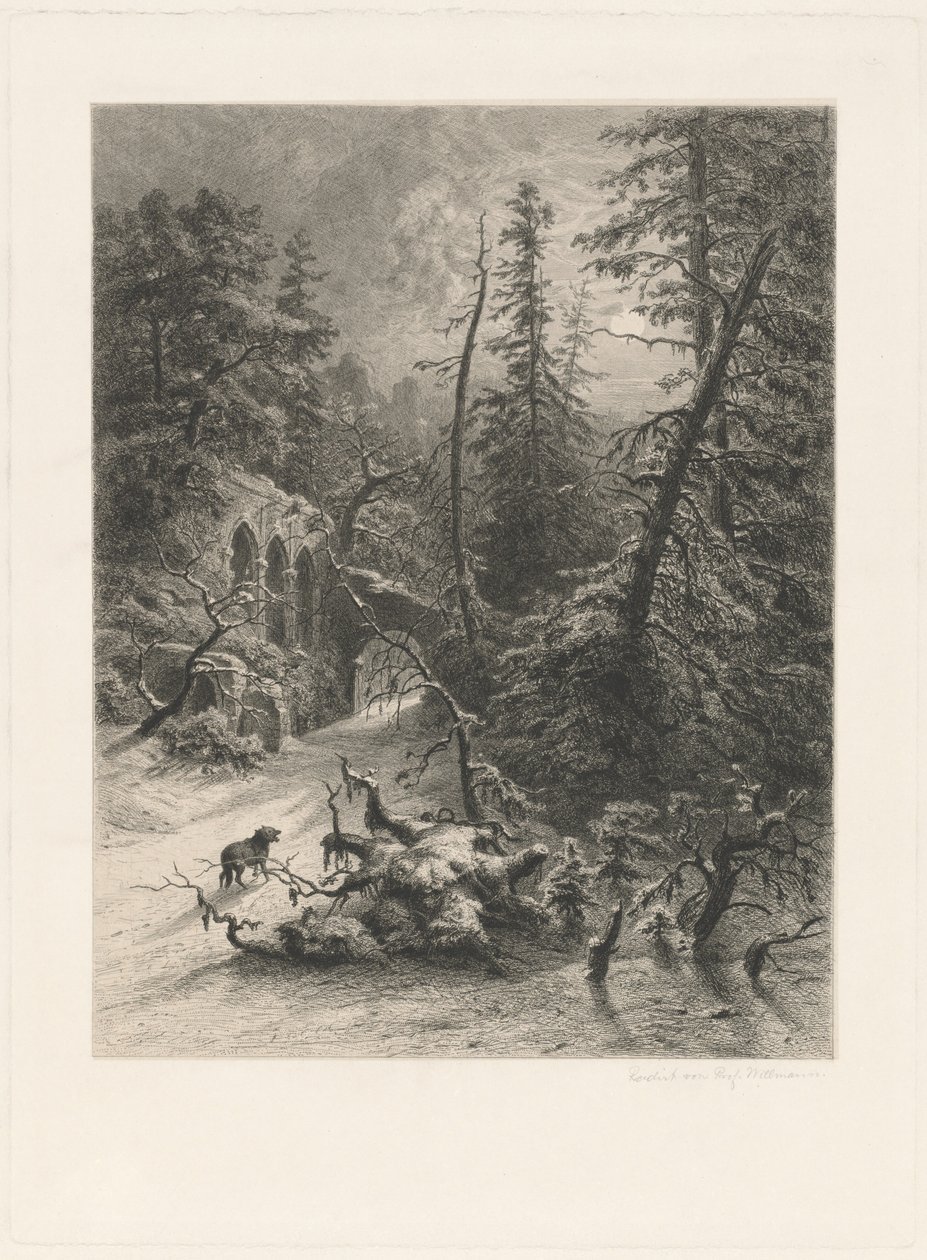 Hiver - Eduard Willmann, after Julius Mařák