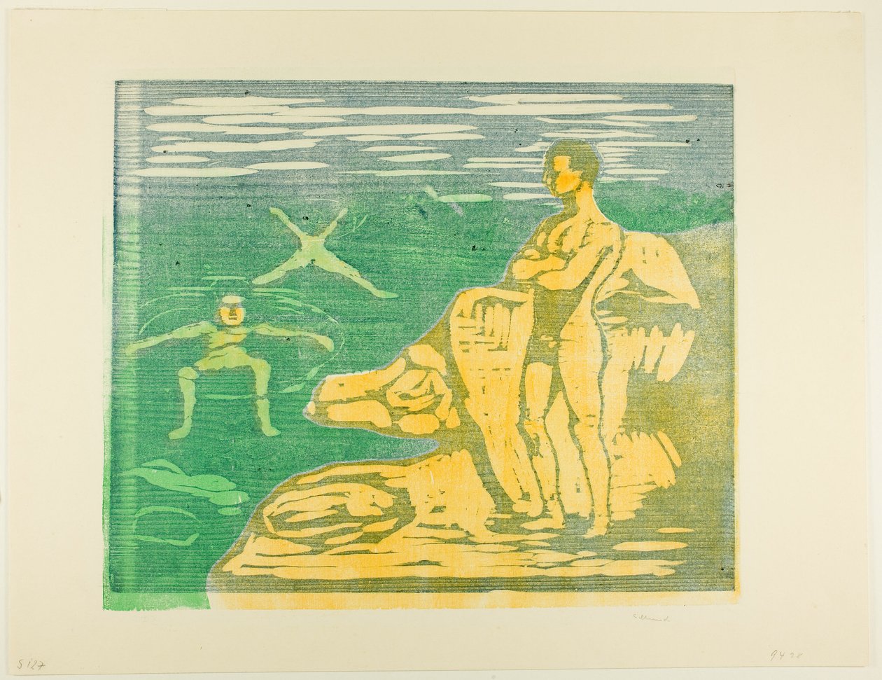 Garçons se Baignant - Edvard Munch