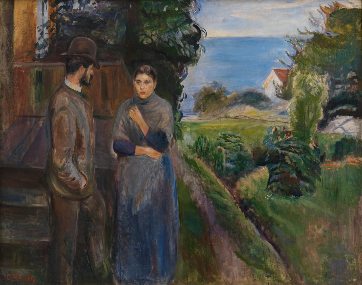 Conversation du soir - Edvard Munch