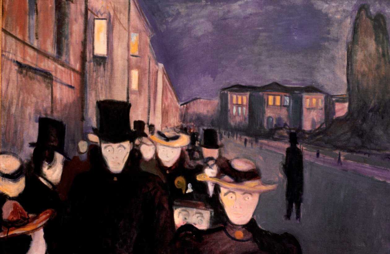 Soirée sur Karl Johan - Edvard Munch