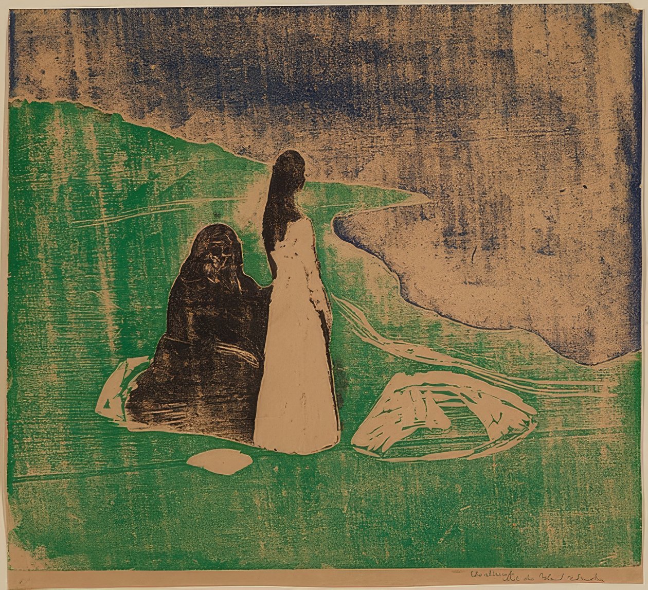 Femmes au bord de la mer. 1898 - Edvard Munch